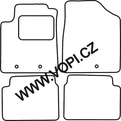 Autokoberce Hyundai i10 08/2009 - 10/2013 Colorfit (1845)